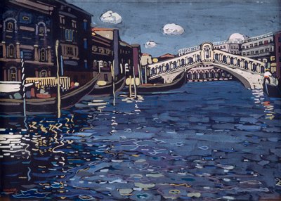 Puente de Rialto, Memoria de Venecia 4, 1904 de Wassily Kandinsky